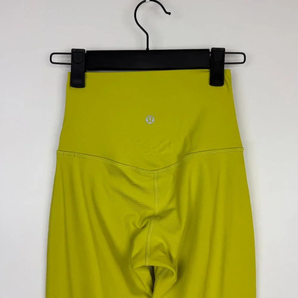 Lululemon Align High-Rise Pant 25" Yellow Pear Size 2 - Picture 6 of 8